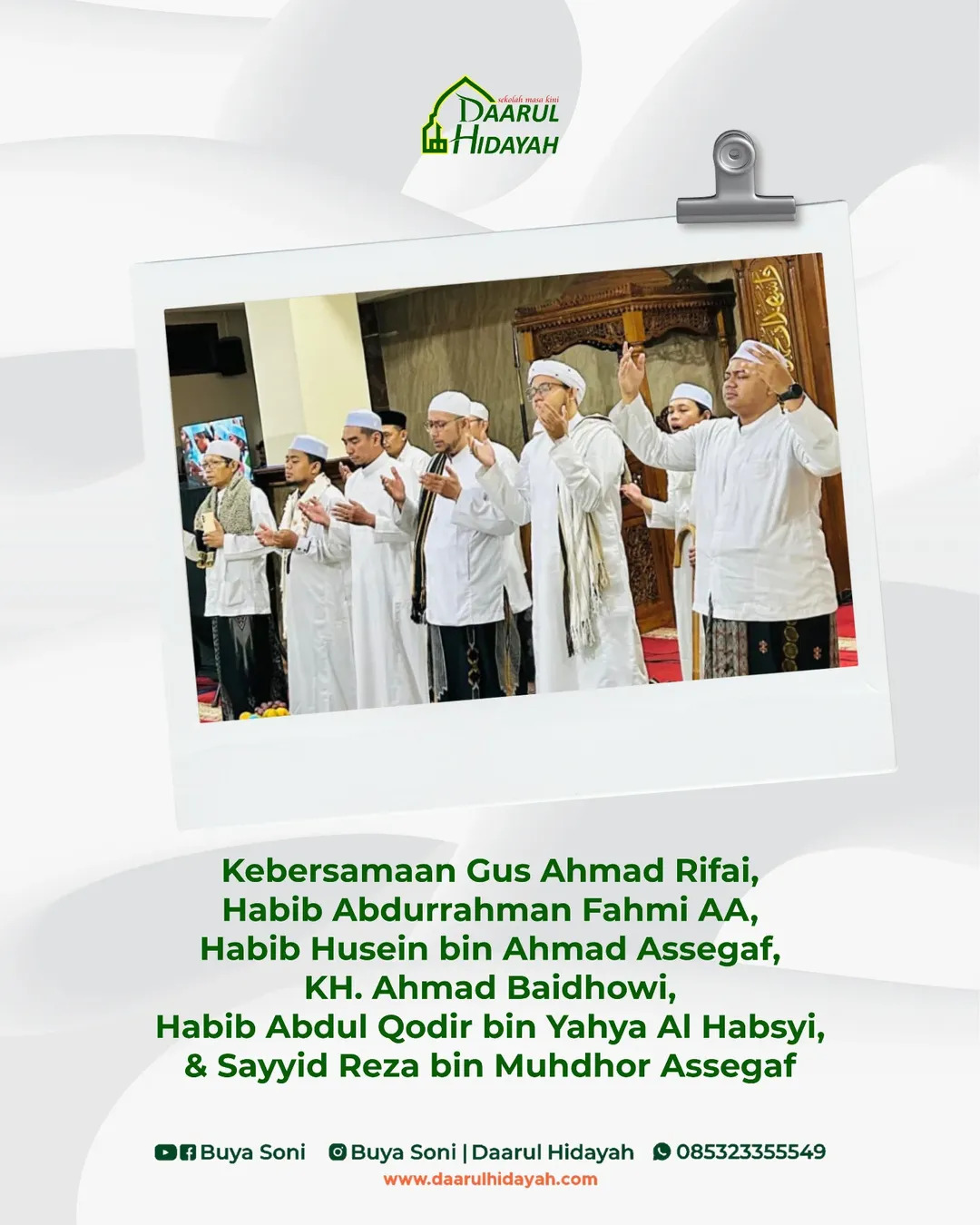 Kebersamaan Gus Ahmad Rifai bersama Habaib dan Kyai